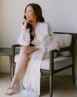 Mikee - 1 PC Bridal Robe