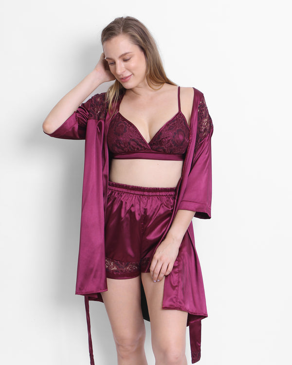 Kylie BSPR 4-PC Set Sleepwear