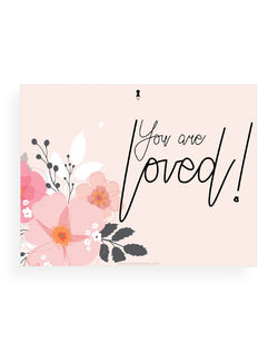 You Are Loved Peach Notecard