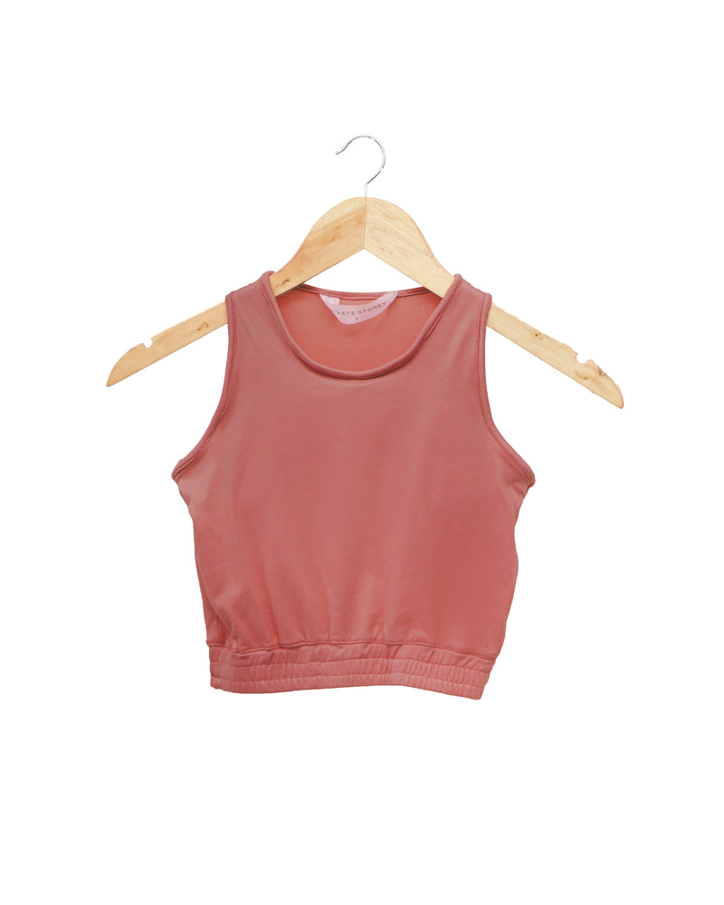 Terracotta Ribbed Crop top